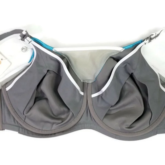 Cake Maternity Lemon Zest Gray Underwire Sports Nursing Bra Size 38H NWT